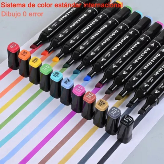 Marcadores Doble Punta X80 Dibujo